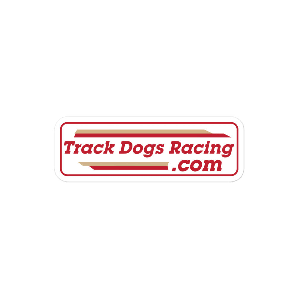 Track Dogs Racing Throwback Sticker