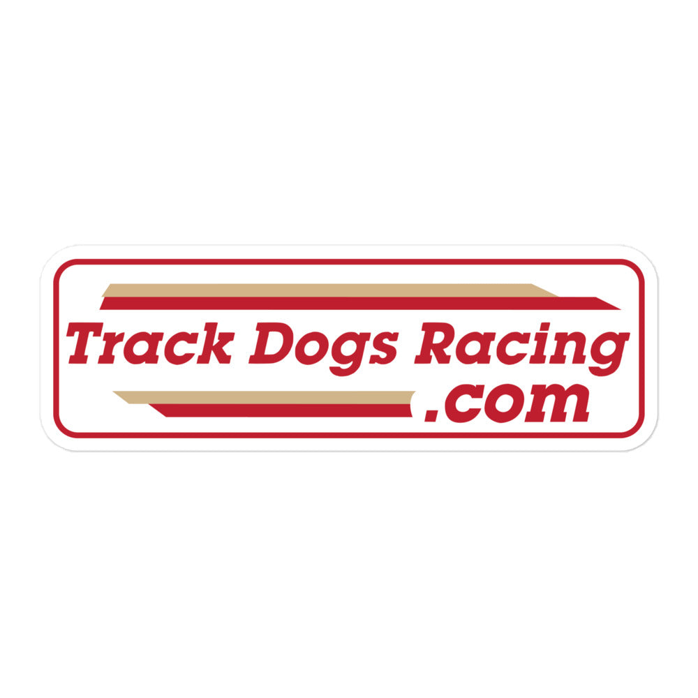 Track Dogs Racing Throwback Sticker